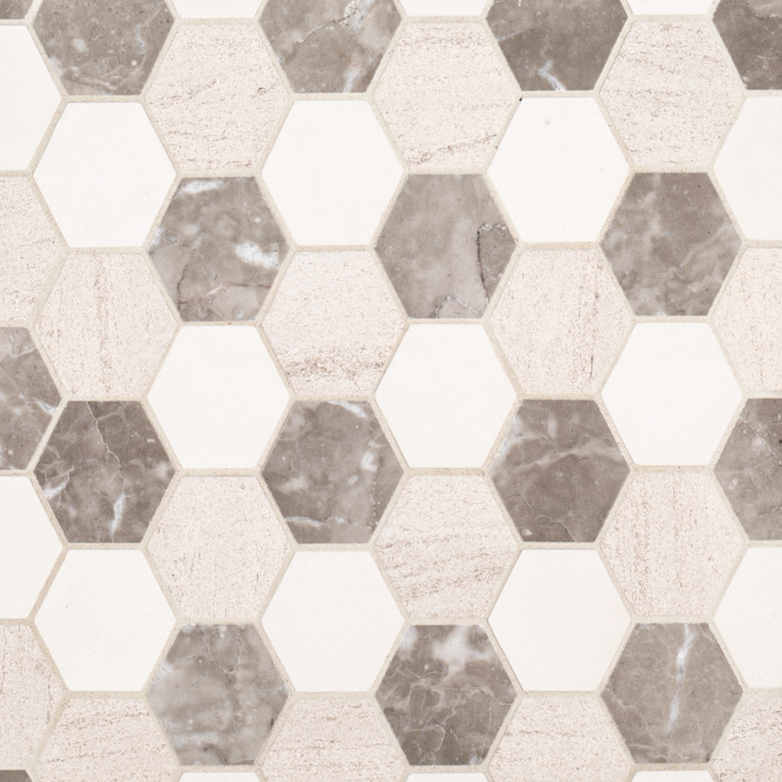 Jeffrey Court | Hexagon Mixed Medley Mosaic 11