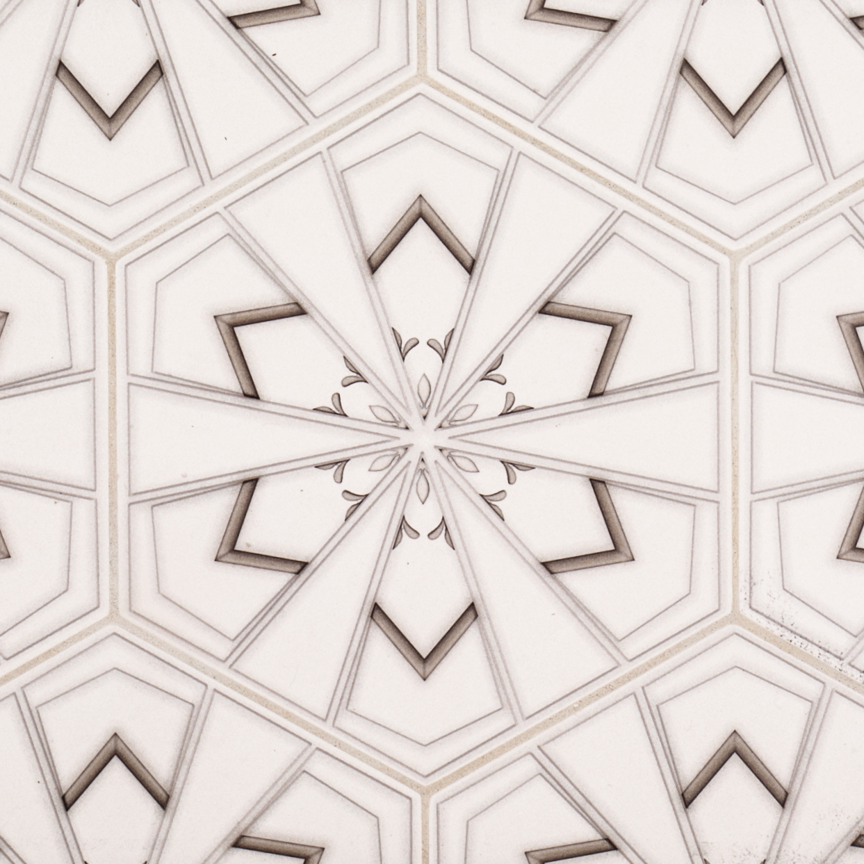 Jeffrey Court | Drawn Stone Hex Field Tile 8