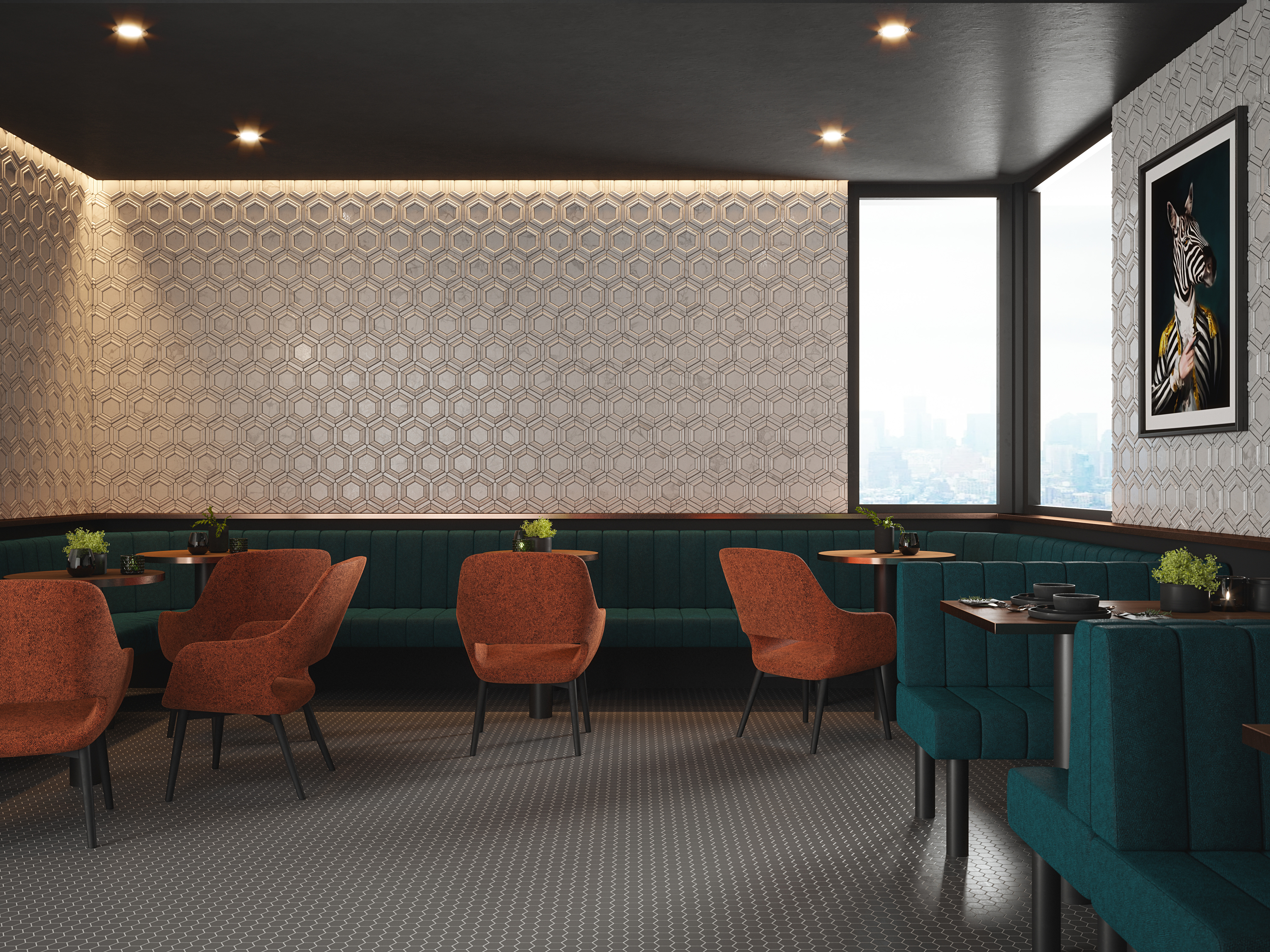 Jeffrey Court | Strut Mosaic 11.375