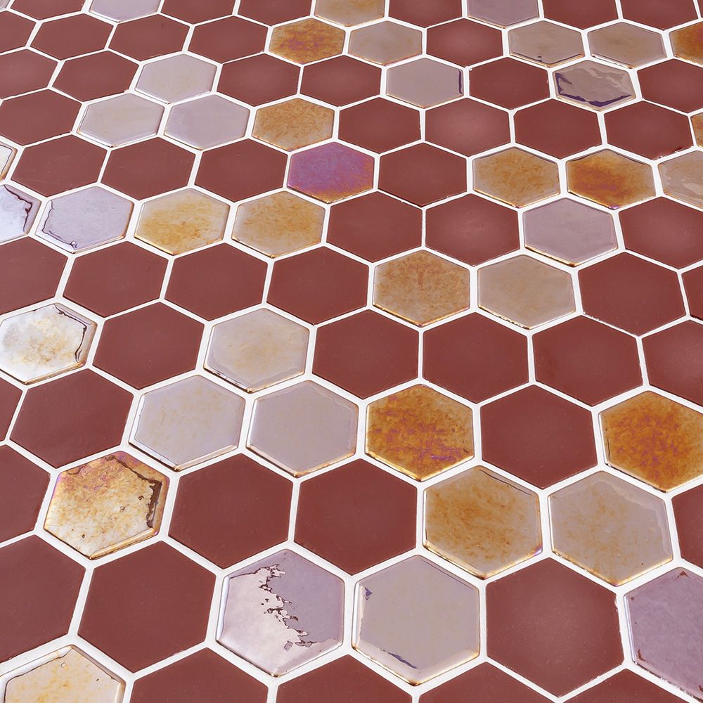 azure☆ Jeffrey Court | Brill Hexagon Mosaic 10.75