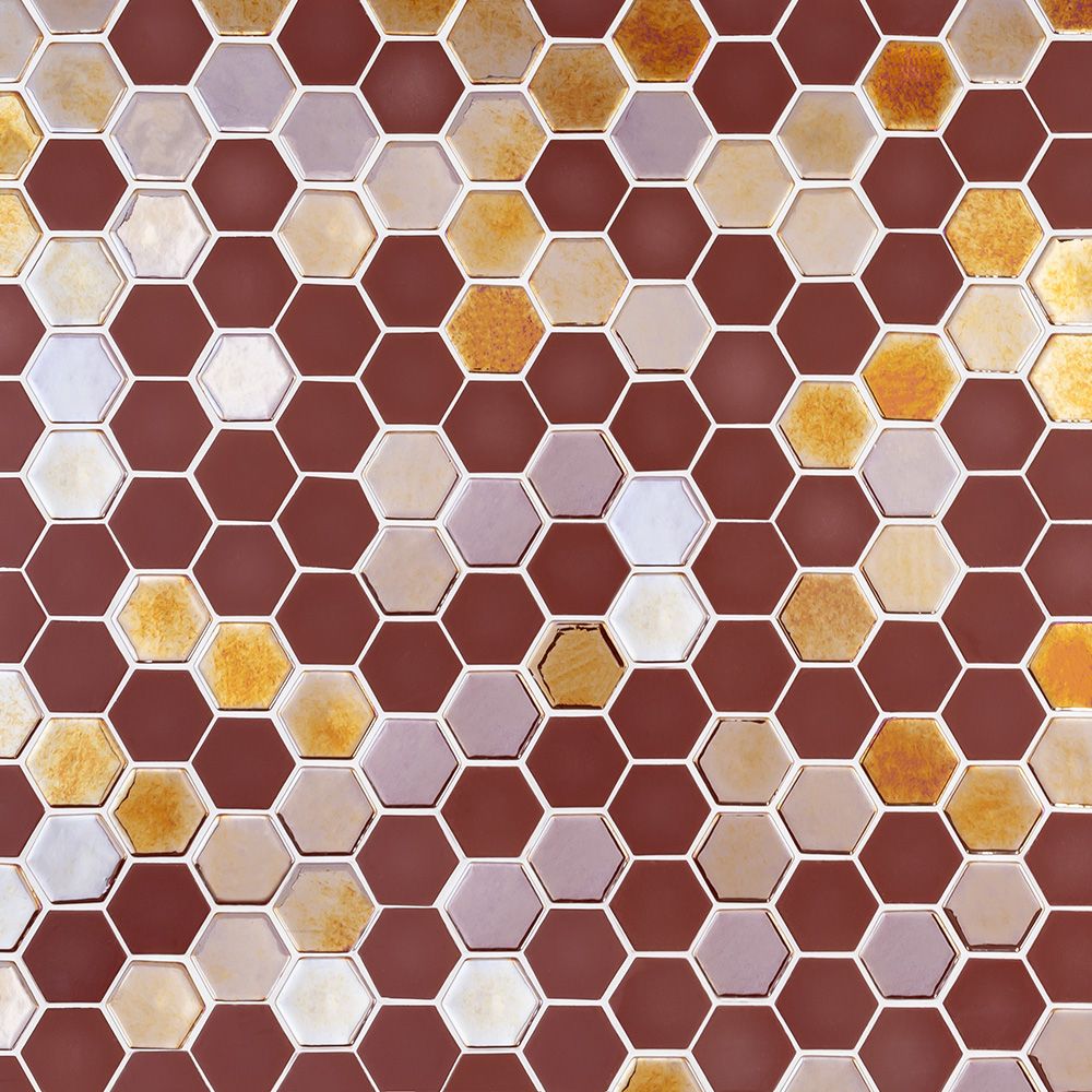 azure☆ Jeffrey Court | Brill Hexagon Mosaic 10.75