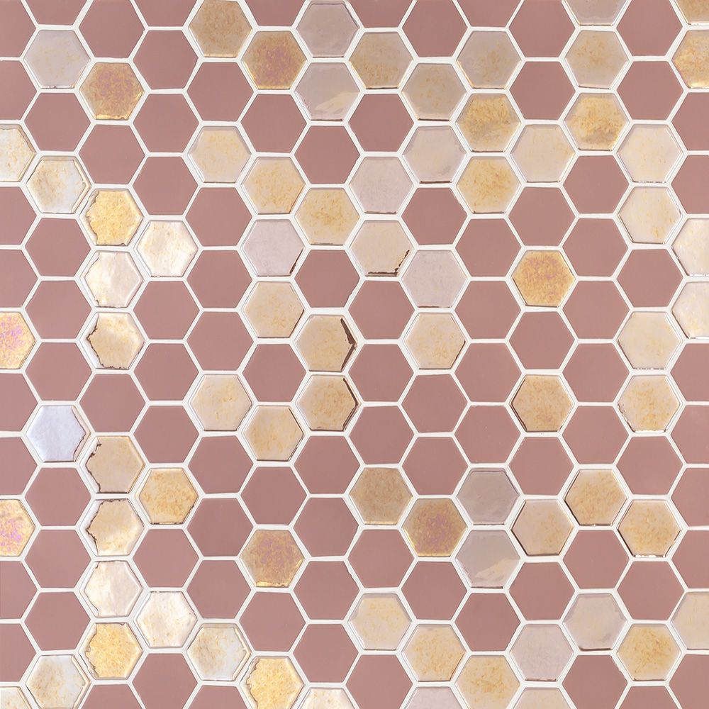 azure☆ Jeffrey Court | Brill Hexagon Mosaic 10.75